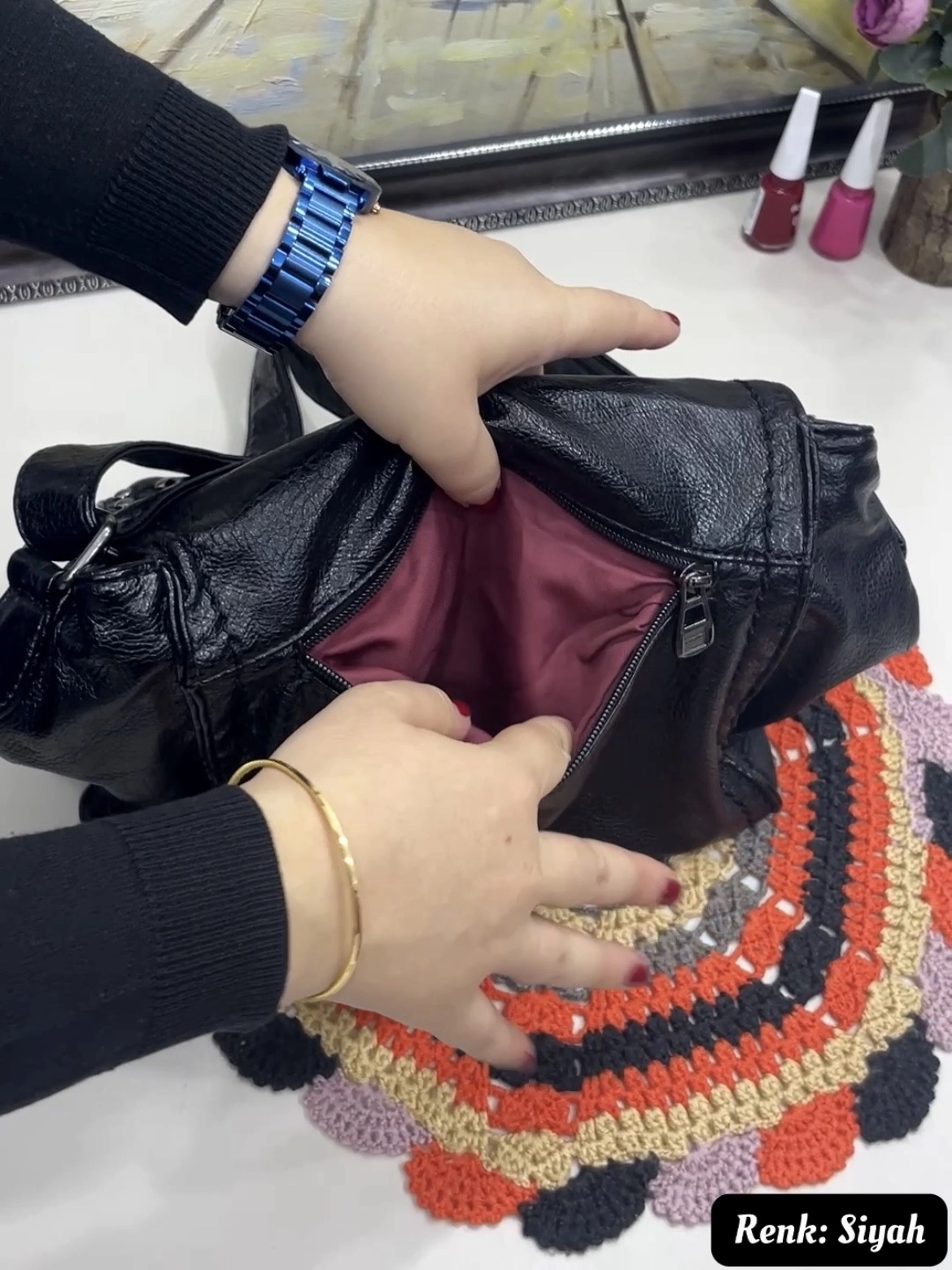 Maja 8 Bölmeli Çapraz Kadın Çantası