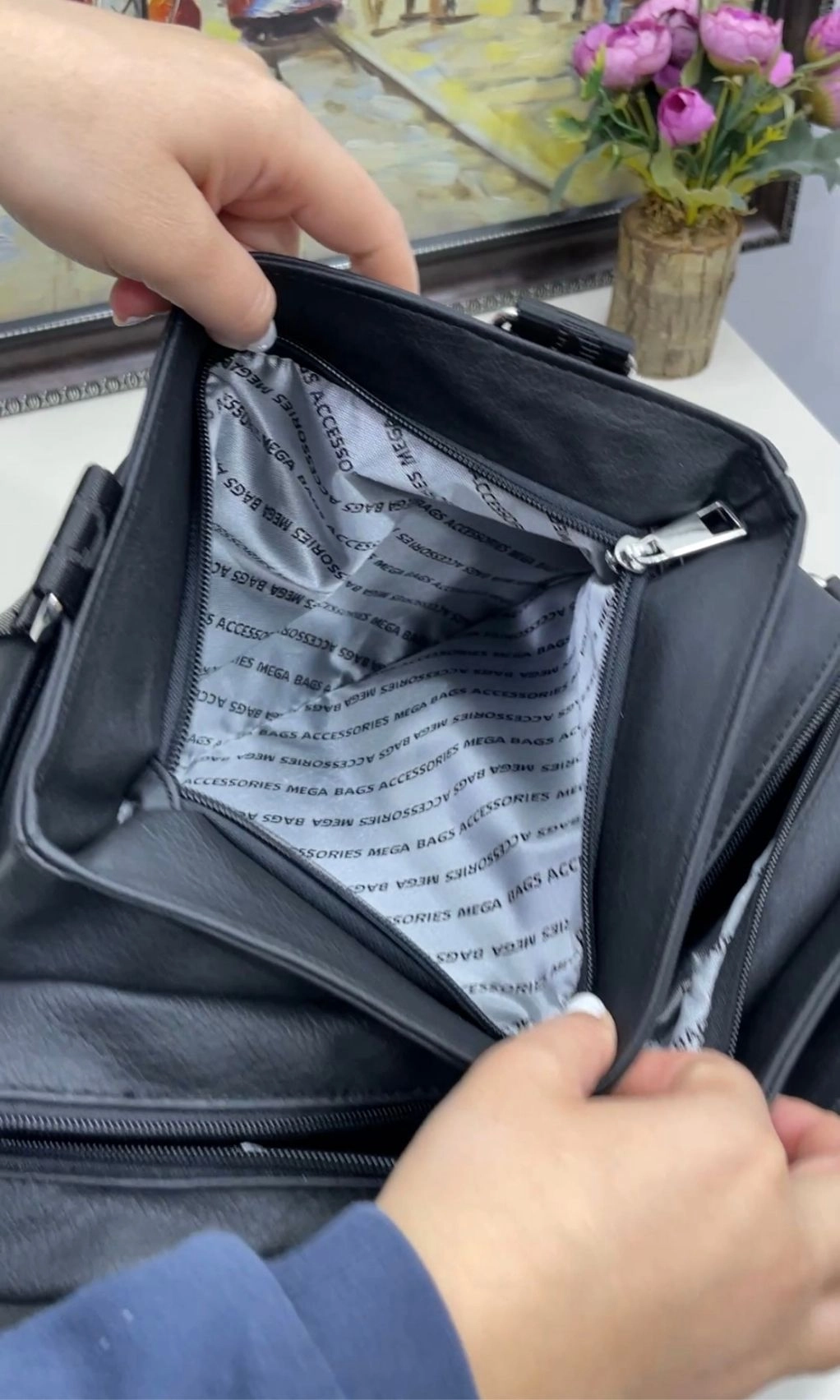 Rosalinda 8 Bölmeli Omuz ve Çapraz Kadın Çantası