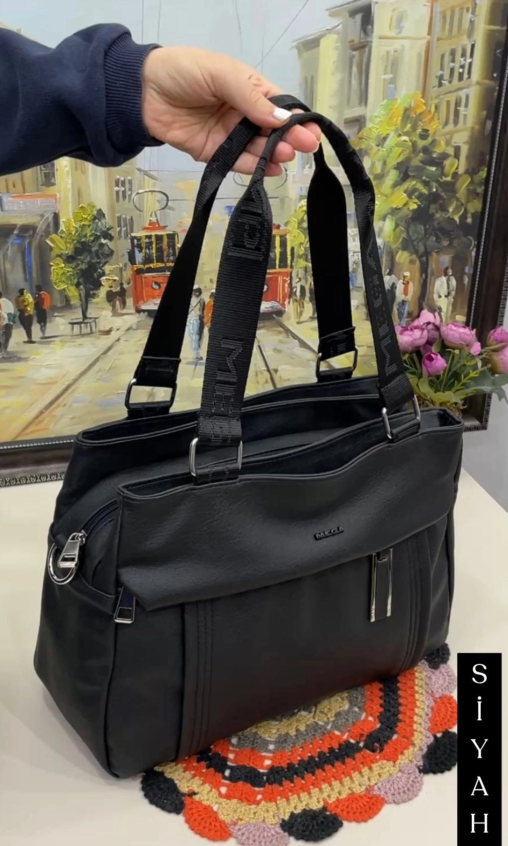 Rosalinda 8 Bölmeli Omuz ve Çapraz Kadın Çantası