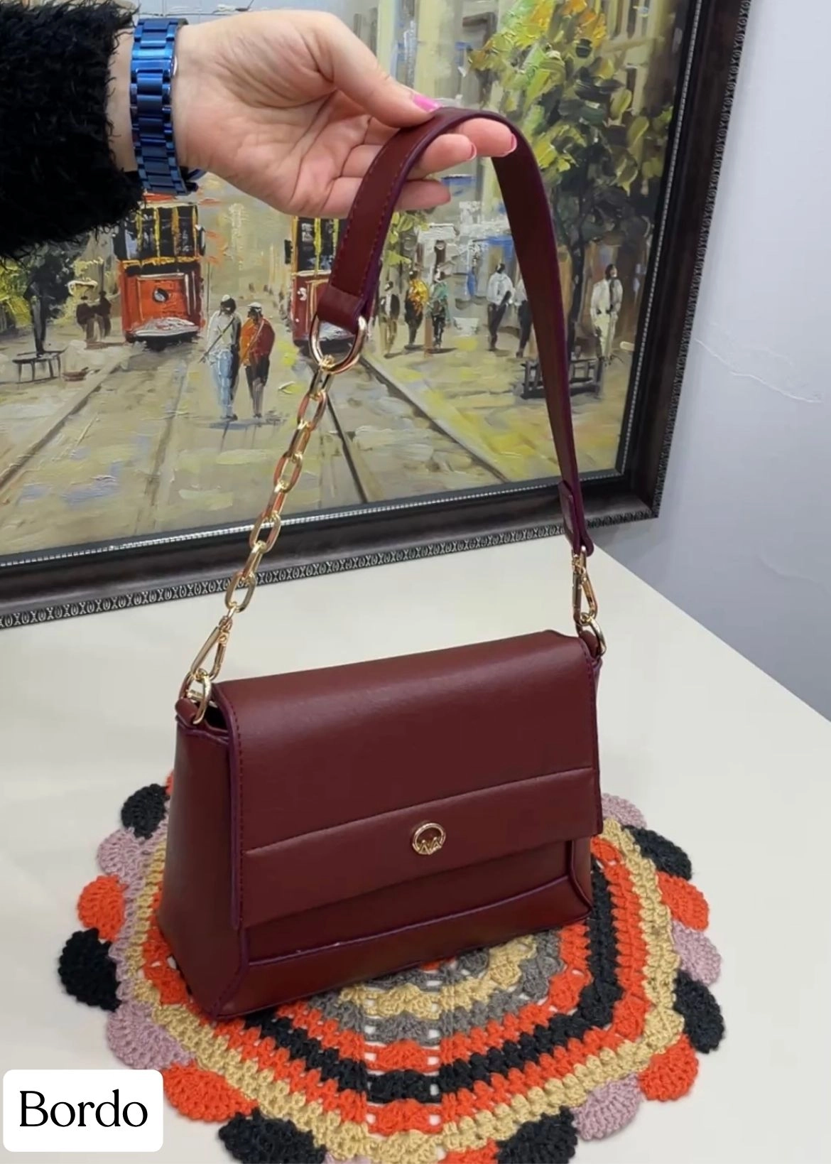Hannah 2 Bölmeli Çapraz ve Omuz Kadın Çantası
