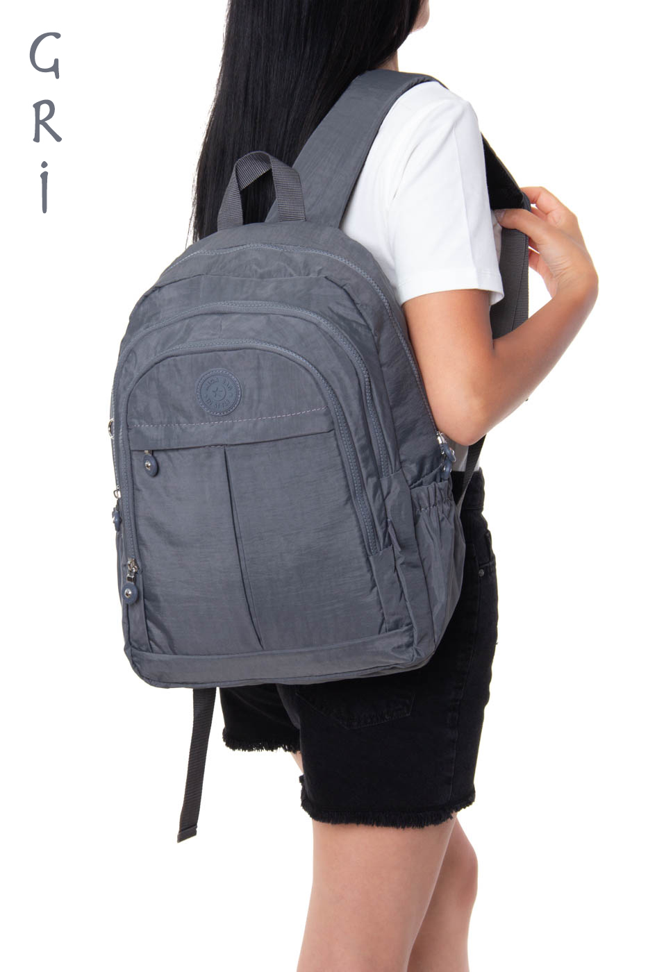 Lona Unisex Tasarım 7 Bölmeli Sırt Çantası