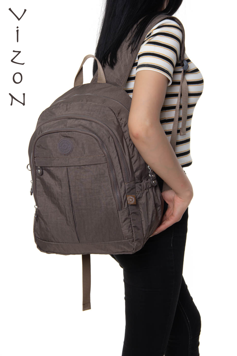 Lona Unisex Tasarım 7 Bölmeli Sırt Çantası
