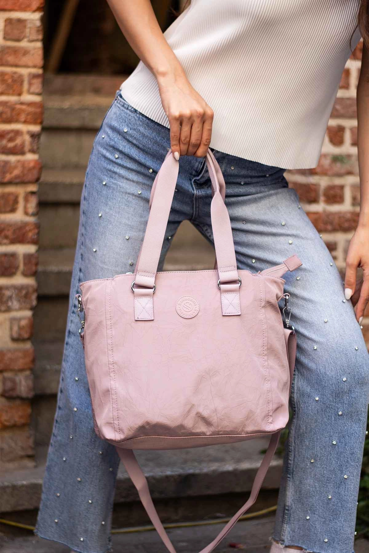 Farah 7 Bölmeli Nano Kumaş Omuz ve Çapraz Kadın Çantası