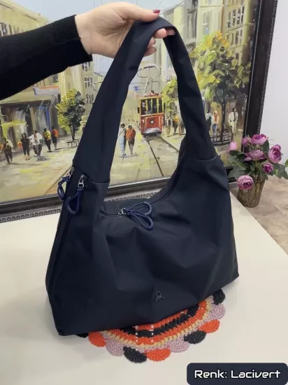 Çantartika Yasmin Kadın Çantası | Su Geçirmez Nano Kumaş 8 Bölmeli Omuz