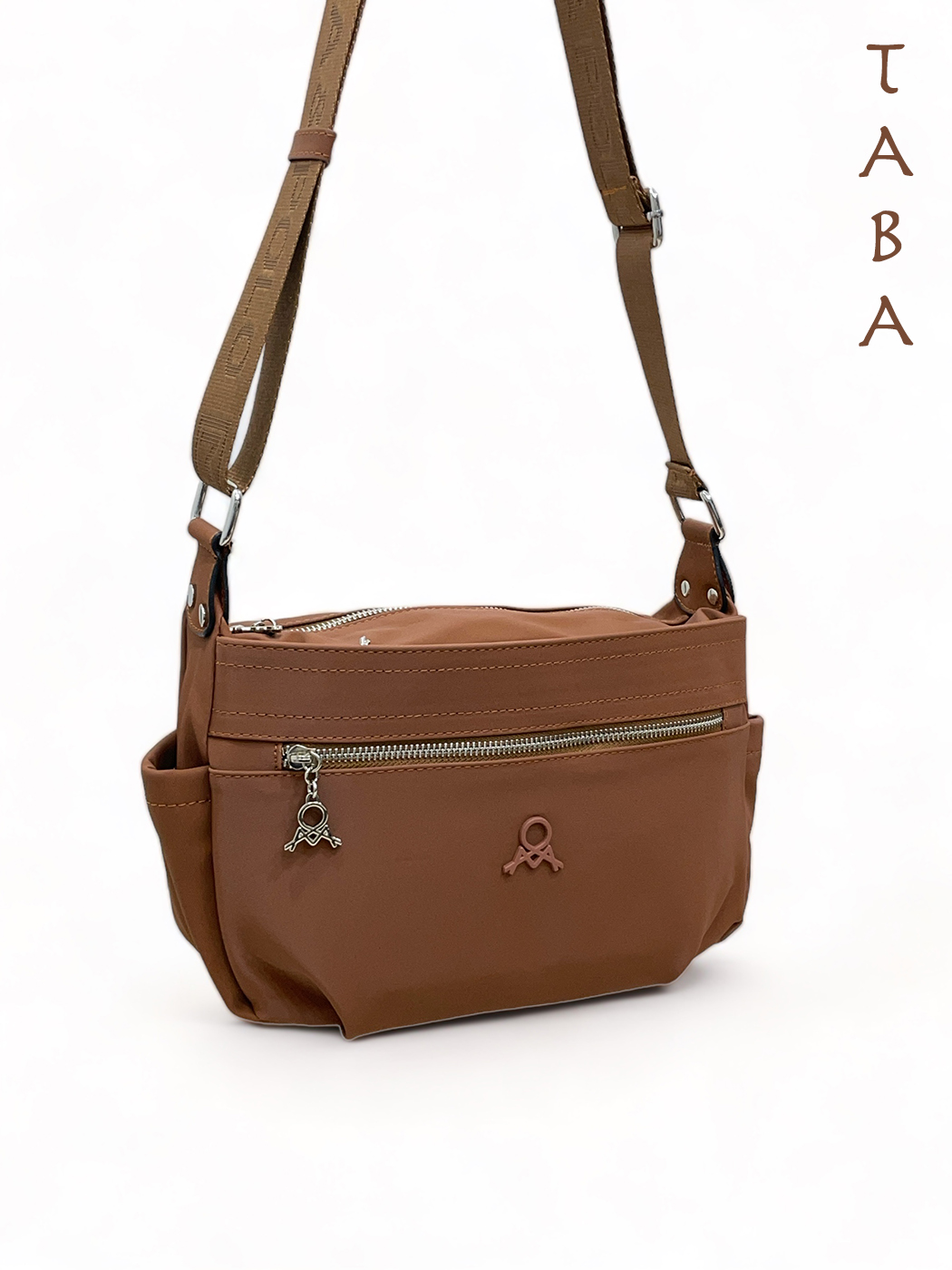 Anita 9 Bölmeli Saten Kumaş Çapraz Kadın Çantası