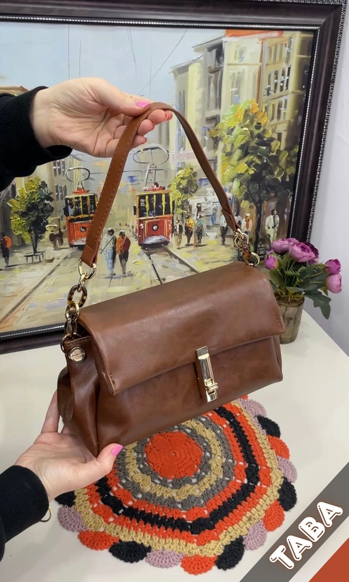 Nina Çift Askılı Zincir Detaylı Kadın Çantası